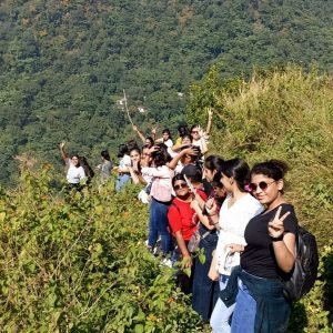 Students of St Mary's School, Hisar, Haryana at Tiger Estate, Mohanchatti